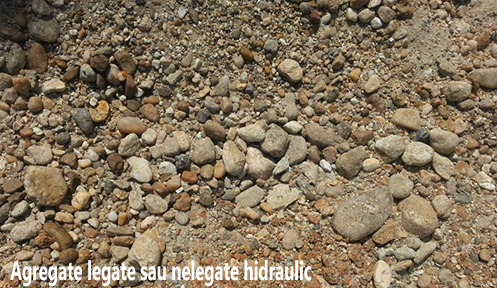Agregate din materiale legate sau nelegate hidraulic