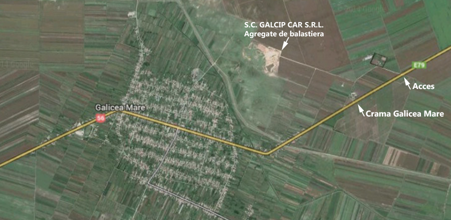 Locatie balastiera agregate naturale judetul Dolj